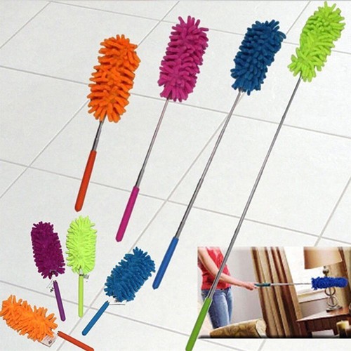 Microfiber Mini Duster Cleaning Brush Dust Cleaner Extendable Handle Soft Fan⊥ - Bild 7 von 19