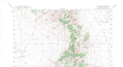 Dun Glen Quadrangle, Nevada 1961 Topo Map USGS 15 Minute Topographic