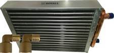 Outdoor Wood Furnace Boiler Water To Air Heat Exchanger 16x16 With Two Fittings