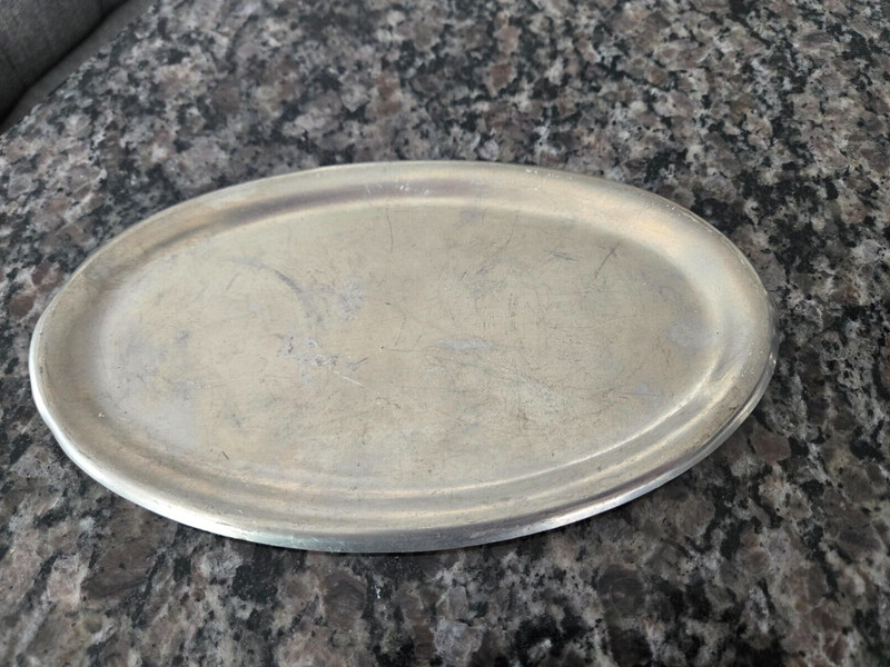 Vintage Daalderop Royal Holland Pewter Tray Oval Tray Dish