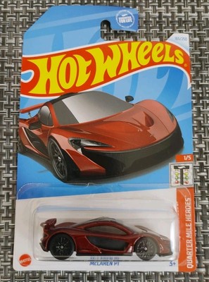 Hot Wheels 2024 Mainline P Case Quarter Mile Heroes McLaren P1 Red #165