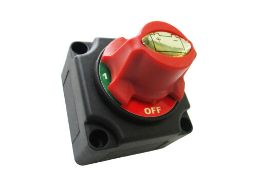 356-01211-30C Fits Marine Boat Mini Master Battery Switch with Knob 4P 12V New - Picture 1 of 18