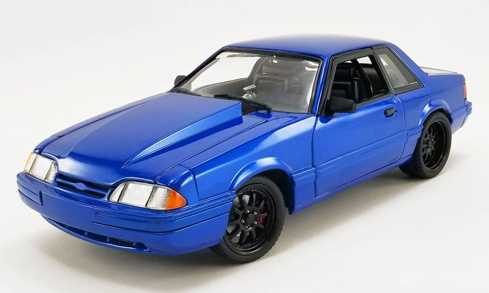 1:18 1990 Ford Mustang LX -- Metallic Blue Street Fighter -- ACME/GMP