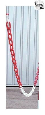 SIGNS & LABELS Plastic Chain - Red/White - 25m FBRWC6 [AU] | eBay Australia