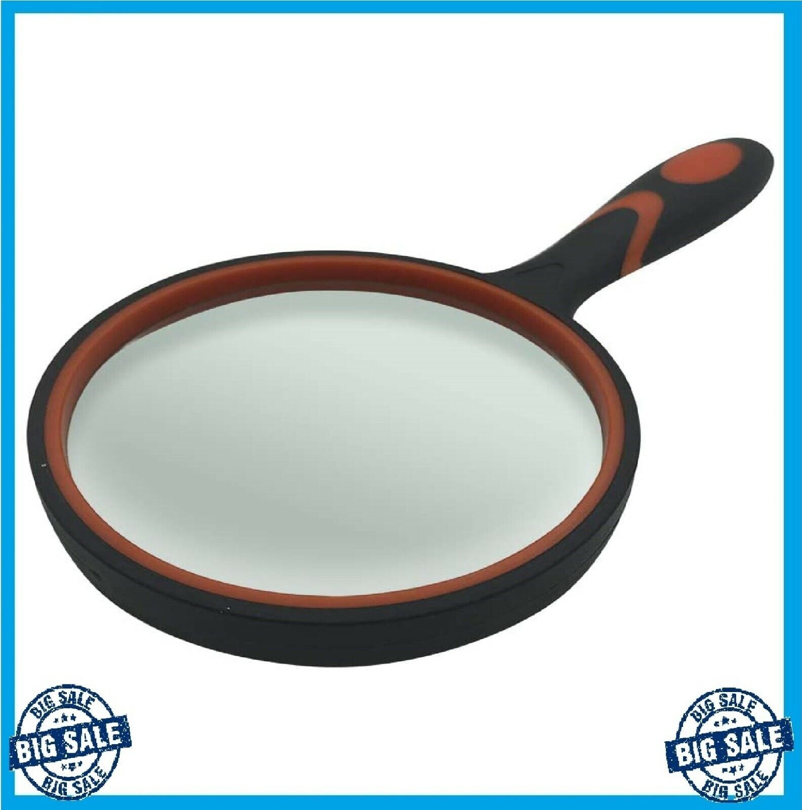 Magnifying Glass 6X Handheld Reading Magnifier - 4 inch Large Ma