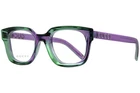 Gucci GG1721O 003 Eyeglasses Women's Violet/Green Full Rim Rectangle Shape 50-mm