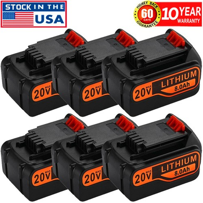 #ad #ad Pack 8.0Ah 20Volt LB2X4020 Battery FOR Blackamp;Decker 20V MAX Lithium LBXR20 LBX20 $19.49