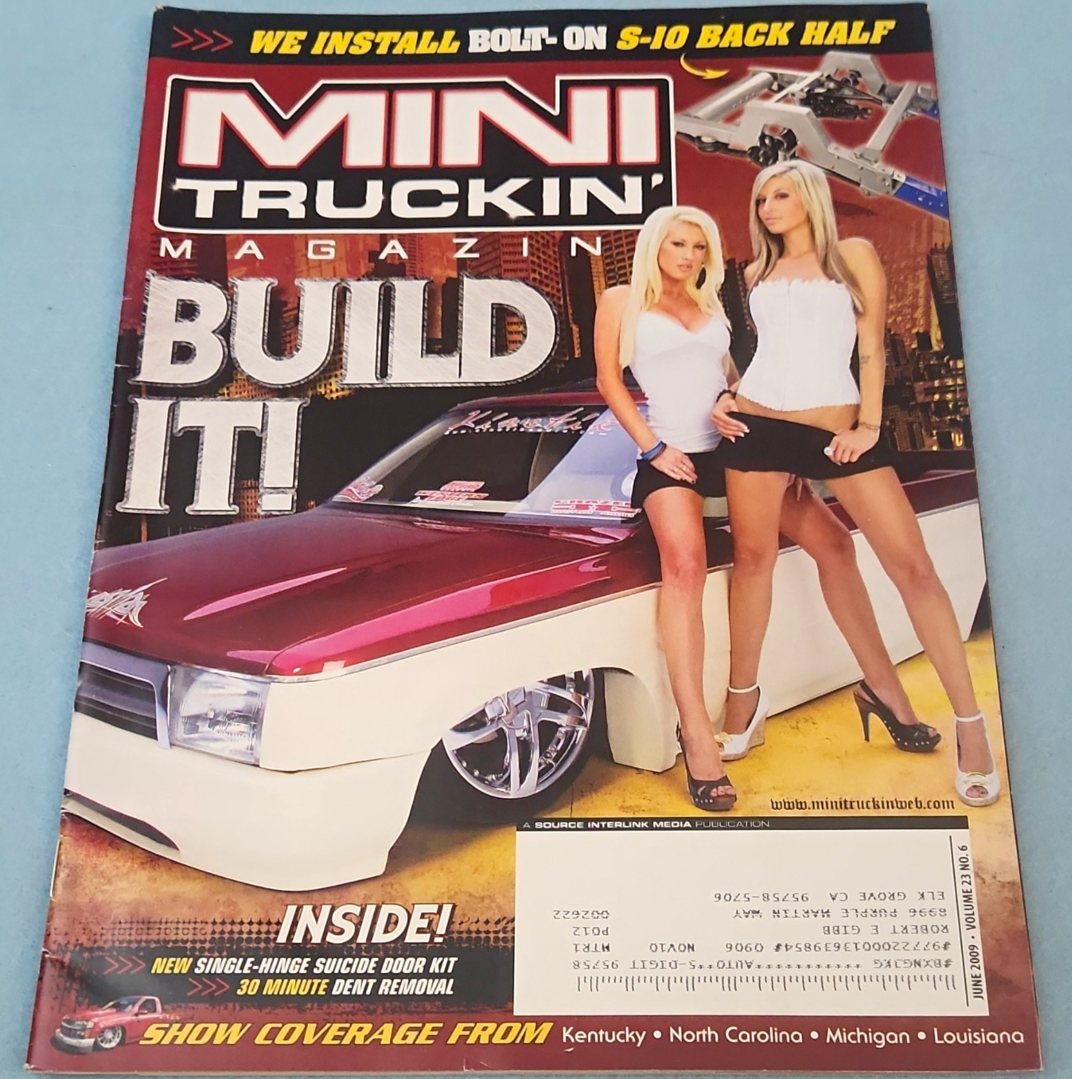 Mini Truckin' Magazine "Build It!" Magazine Issue June 2009