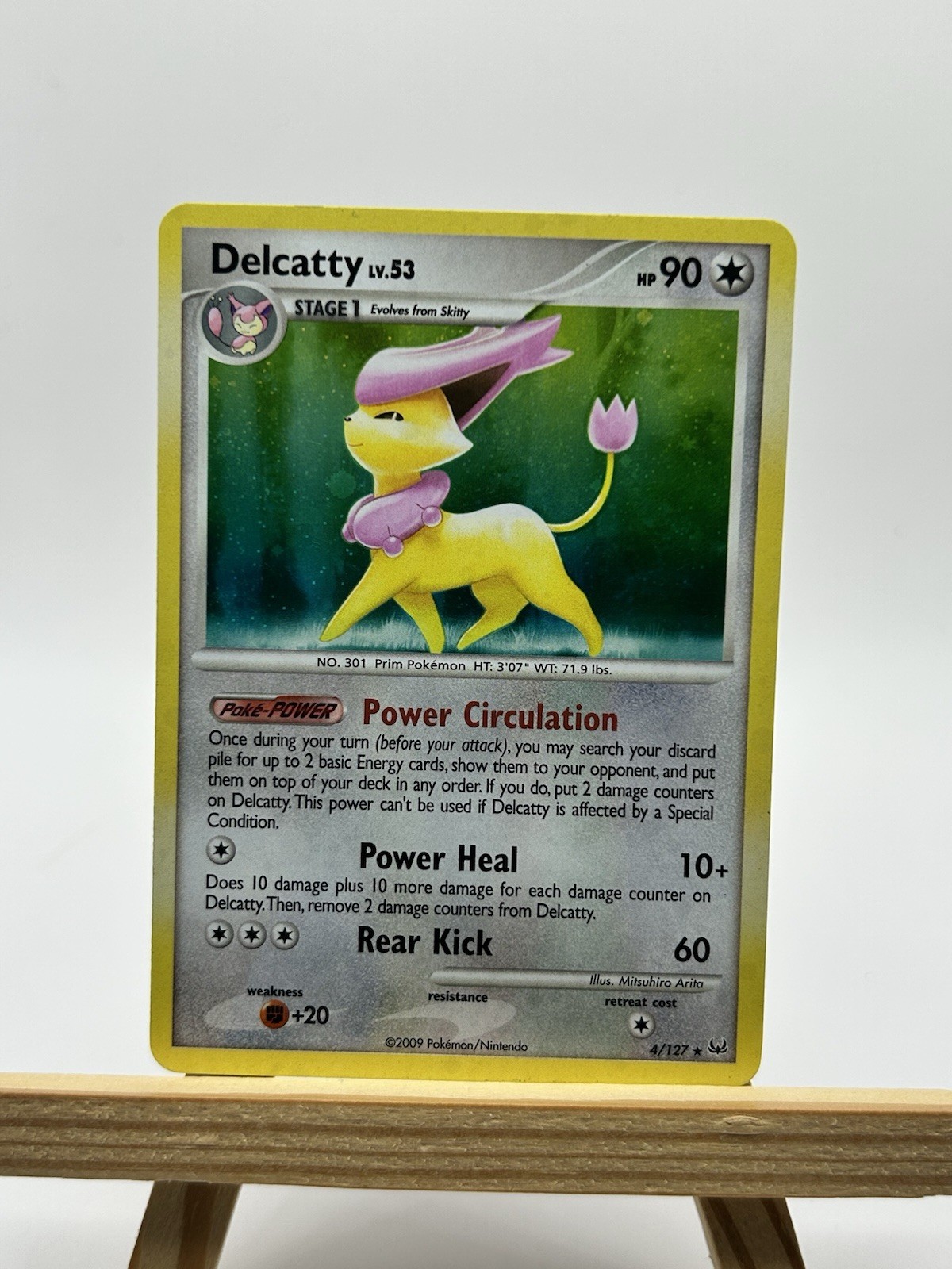 Pokemon Card - Delcatty Platinum 4/127 Holo Rare