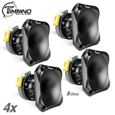 4x Timpano TPT-DH175 Slim 1" Ferrite Compression Driver 1in. Exit Waveguide Pro