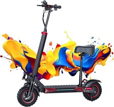 Electric Scooter 48v 1200W For Adult 11"Off Road Fat Tires Fast Speed USA MAX