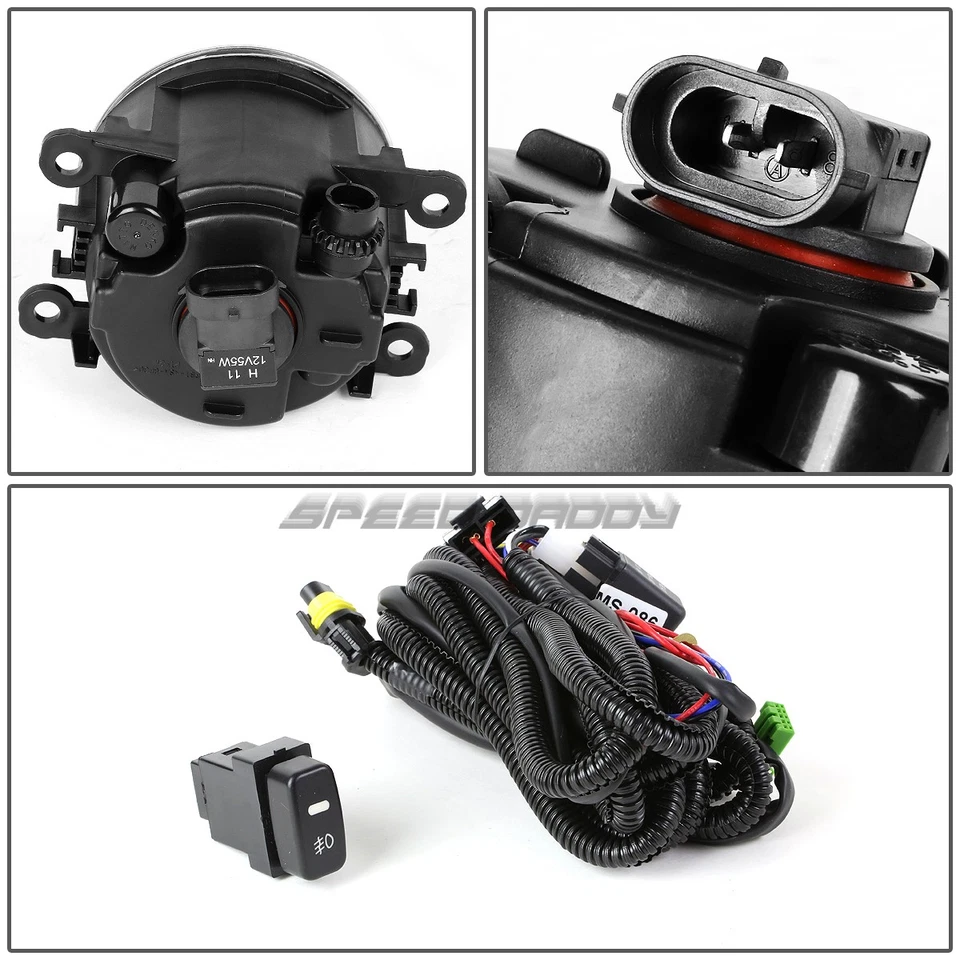 PARA 10-15 MITSUBISHI MONTERO SPORT LENTE FUMÊ PARA-CHOQUE FARÓIS DE NEBLINA COM INTERRUPTOR - Imagem 4 de 4