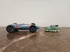 Vintage 1960s STP Logo Tin Lithographed Race Car 16 M-51 Mini Tank Lot