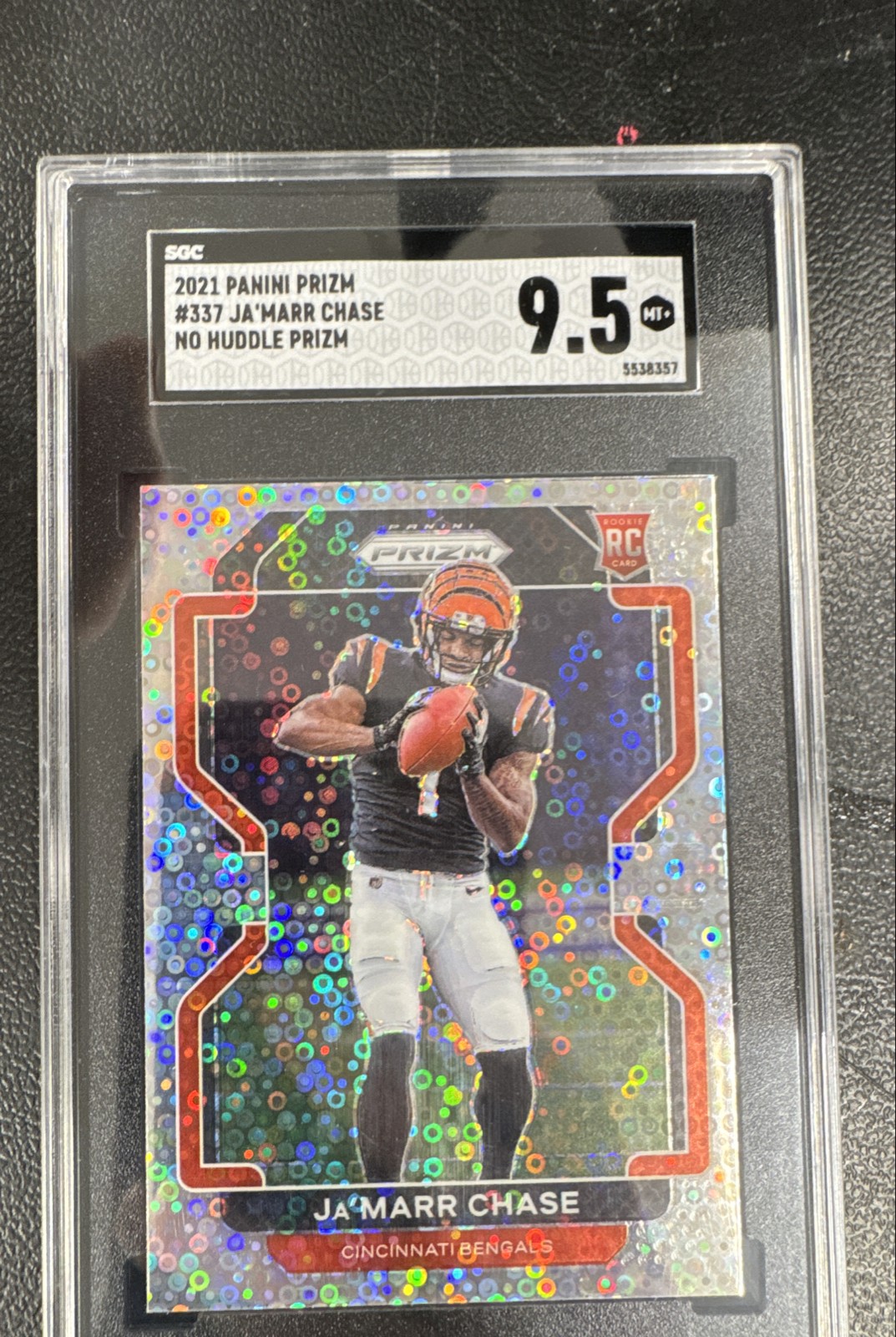 2021 Panini Prizm - Rookie Ja'Marr Chase #337 No Huddle Prizm (RC)