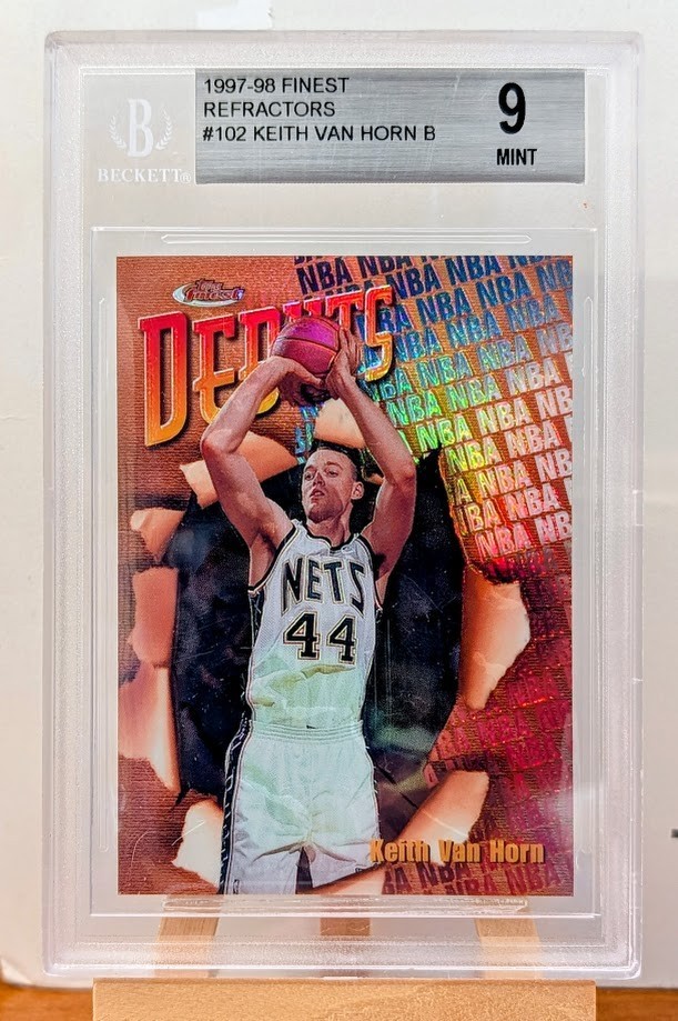 1997-98 Finest Keith Van Horn #102 Rookie Refractor RC BGS 9