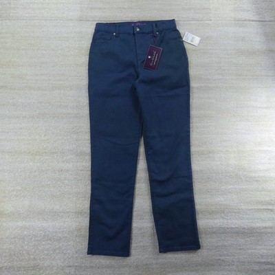 Gloria Vanderbilt Jeans Womens 4 Average Blue Cerulean Tide Tapered Leg Amanda