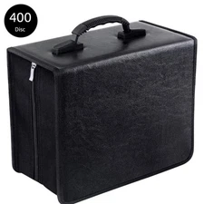 400 Slots PU Leather CD DVD Storage Case Holder Binder Portable VCD Wallet Box