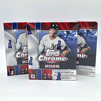 Topps Chrome 2026 MLB Baseball Sealed Mega Box Qty