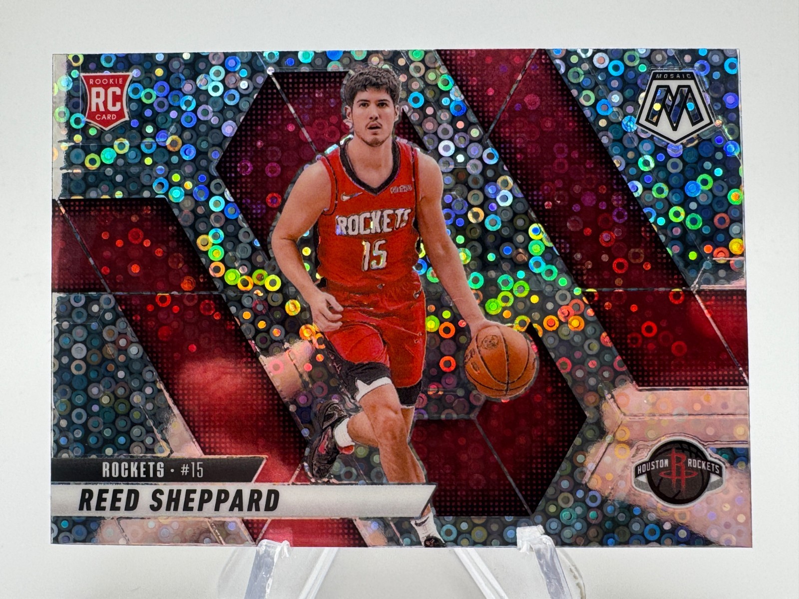 2024-25 Mosaic REED SHEPPARD Fast Break Disco Rookie Variation #249 Rockets