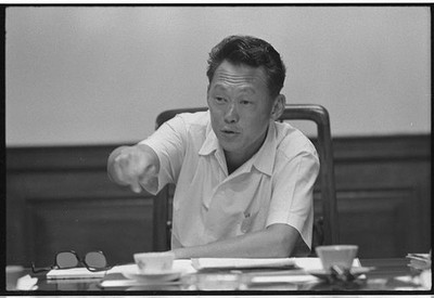 Photo:Singapore Lee Kuan Yew 1967 Prime Minister Portrait Meeting