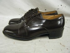 British Army RAF Womans Girls Brown Officers Leather Parade Shoes Size 4 L 37 1