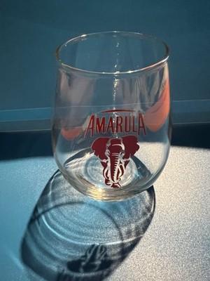 Amarula elephant logo cocktail stemless Wine glass 12oz