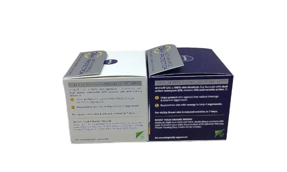 NIVEA Q10 Power SPF15 Crema de Día Antiarrugas 50ML+ Crema de Noche Reafirmante (50 ml) Foto 4 de 4