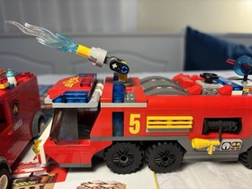 LEGO City 60061 Airport Fire Truck + 60023 Fire Van 95% Complete Bundle KIT