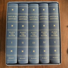 Pliny the Elder Natural History Vol I-V Illustrated Slipcase 2012 Folio Society