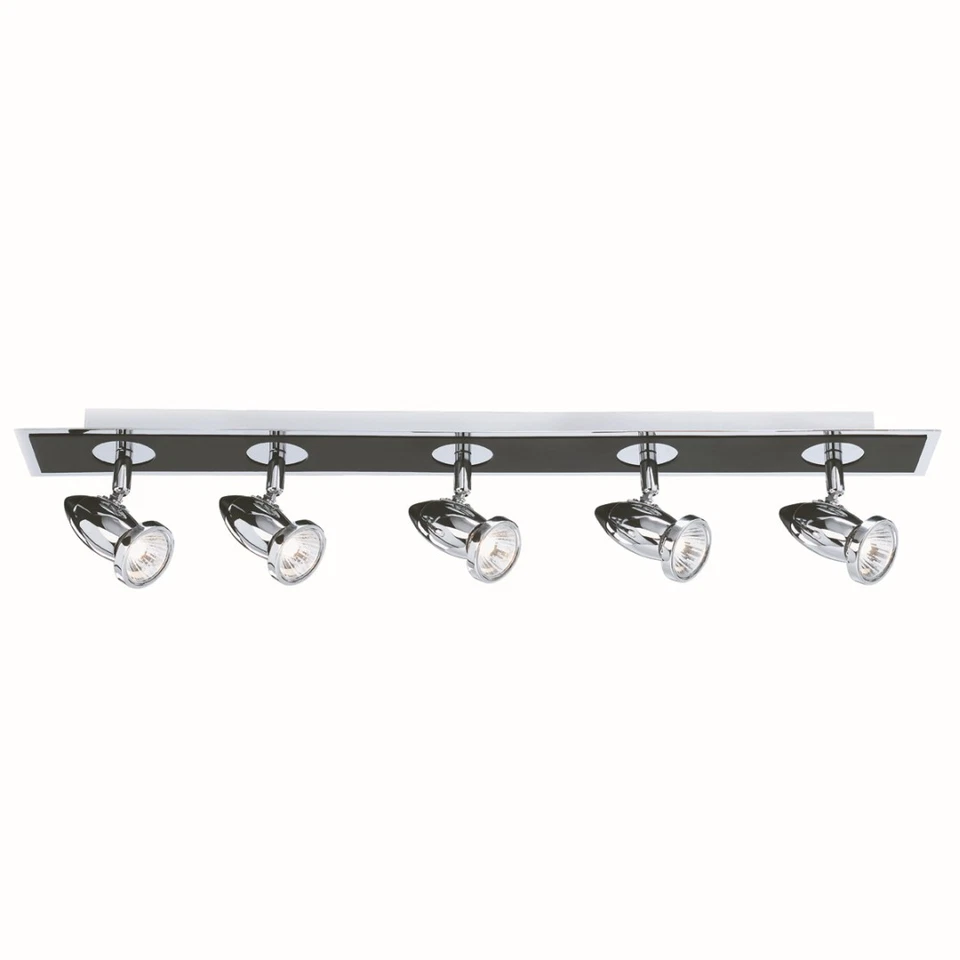 Stilvolle Deckenleuchte in Schwarz 5x GU10 Deckenlampe drehbar Beleuchtung innen - Bild 1 von 1
