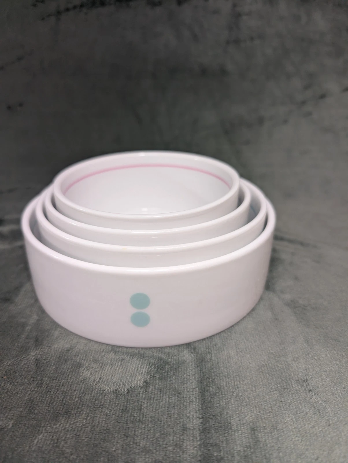 Mesu Measuring Bowls Diet Portion Control Nesting Cups Set of 4 Ceramic