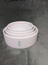 Mesu Measuring Bowls Diet Portion Control Nesting Cups Set of 4 Ceramic