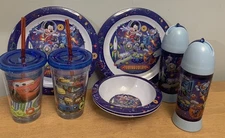 Disney Mickey And Friends, Tomorrowland Tumbler & Plates & Cars Tumblers NWT