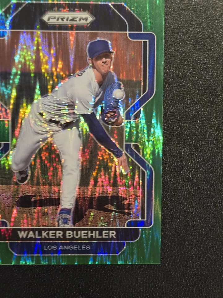 Walker Buehler 2022 Prizm #72 Forrest Green Flash Prizm #/5 - Image 3 of 4