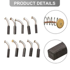 Replacement For Electric Motor Carbon Brushes 10 Pcs Set 20mm x 5mm x 5mm
