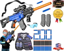 Toy Gun Automatic Sniper Rifle with Lanyard, Electric Realistic Toy Foam Blaster