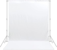 White Backdrop 6x8ft Professional Photography Backdrop for Photoshoots,