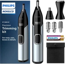 Philips Norelco - Nose Trimmer 5000 for Nose, Ears, Eyebrows Trimming Kit, NT...