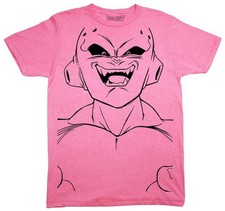 T-Shirt Adulte Dragon Ball Z DBZ Majin Buu Kid Buu Grand Visage Anime
