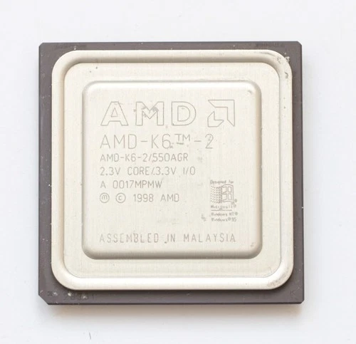 Socket 7 CPU - AMD K6-2 550MHz - AMD-K6-2/550AGR - 2.3V - TESTED - NO TARIFF