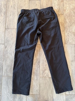 Under Armour Golf Pants Loose 36x32 Mens 36 x 32 Black Nylon Breathable Active