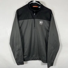 Cutter & Buck Pebble Beach Golf Links 1/4 Zip Pullover Mens Medium Gray C BUK