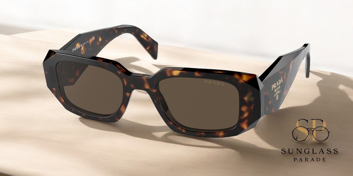 サングラス PRADA Woman Sunglasses Brown SPR 17W 2AU-8C1 PRADA PR 17WS 2AU8C1 Tortoise Brown 49 mm Women's Sunglasses