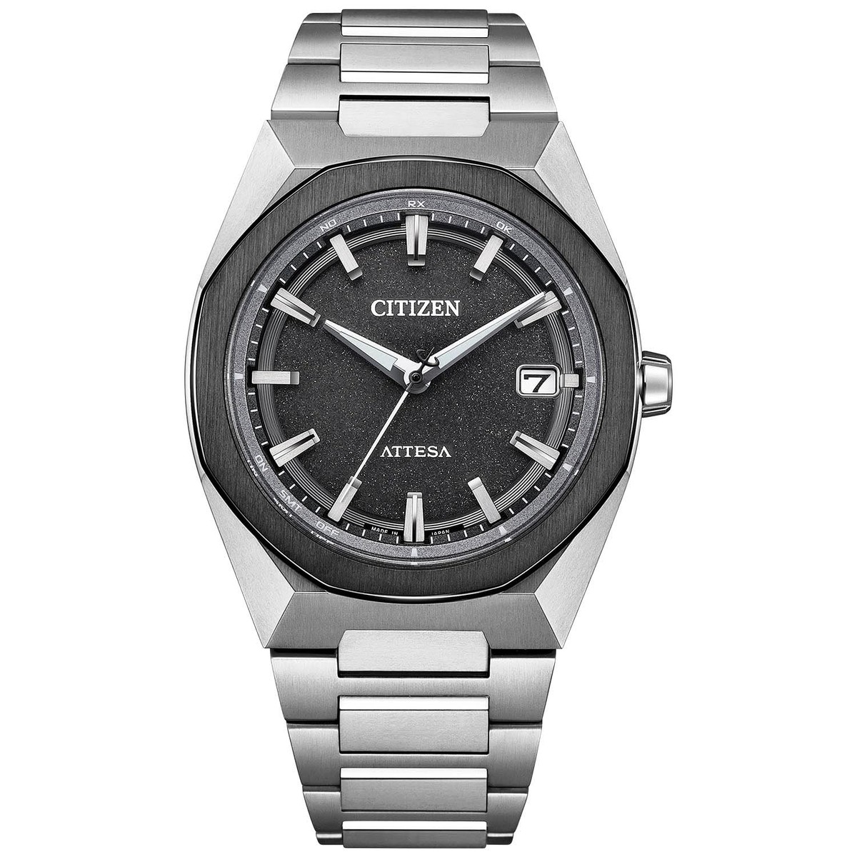 時計 CITIZEN ATTESA ACT Line CB3044-55E Citizen Attesa CB3044-55E ACT Line Black Titanium Eco-Drive Radio