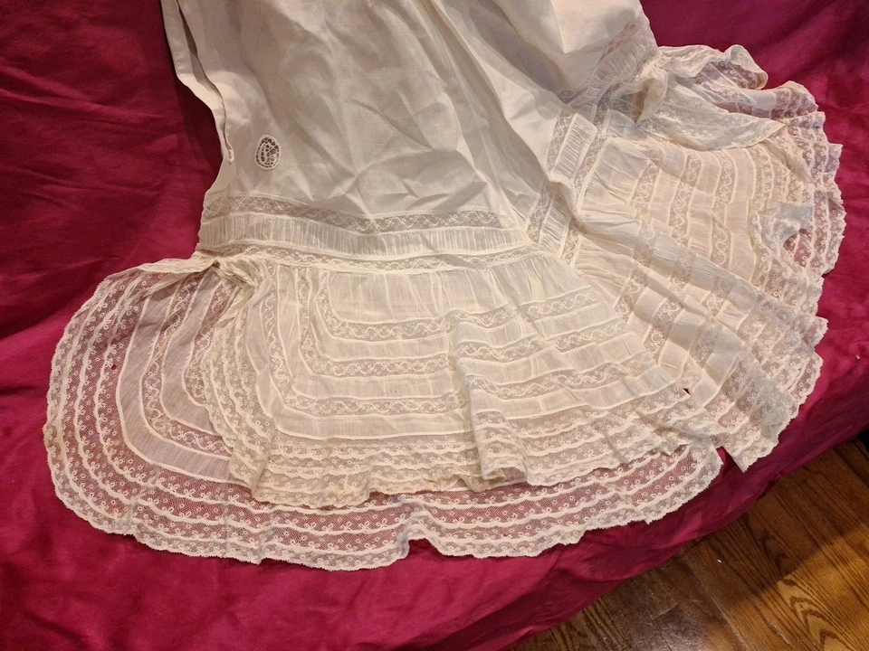 Antique Victorian Bloomers Pataloons Very Fancy Lots of Lace Wedding Trousseau - Image 2 of 4