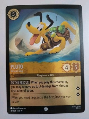 Disney Lorcana TCG - Fabled: Pluto (016/204) - Common Foil - Near Mint 