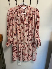 Diane von Furstenberg 100% silk shirt dress size 14