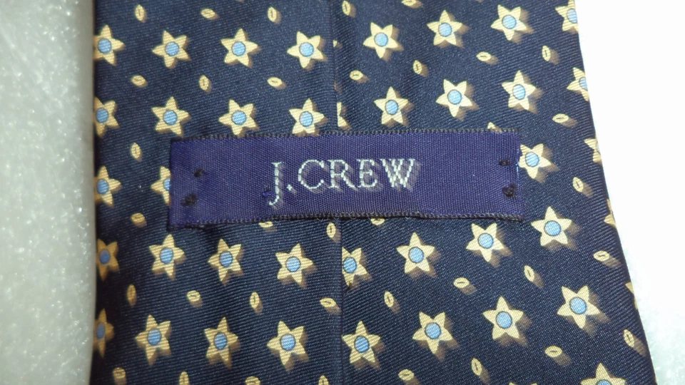 J. Галстук шелковый Crew черный с золотыми звездами космическая астрономия - Изображение 4 из 4