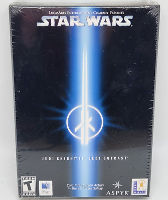 SEALED STAR WARS JEDI KNIGHT II 2 OUTCAST SMALL BOX MAC OS 9 X CD-ROM MACINTOSH