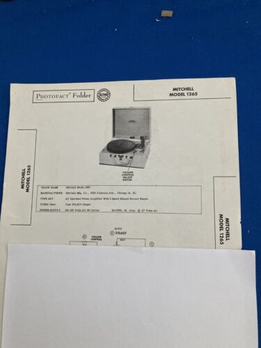 Sams Photofact Vintage Manuals Schematics turntables and Consoles, Phonographs - Picture 22 of 60